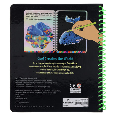 God Creates the World Children's Scratch Bible (Spiral-Bound)