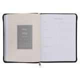 2026 Diary - 18-Month Planner for Women - In Strength and Dignity - Faux Leather with Zip