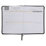 2026 Diary - 18-Month Planner for Women - In Strength and Dignity - Faux Leather with Zip