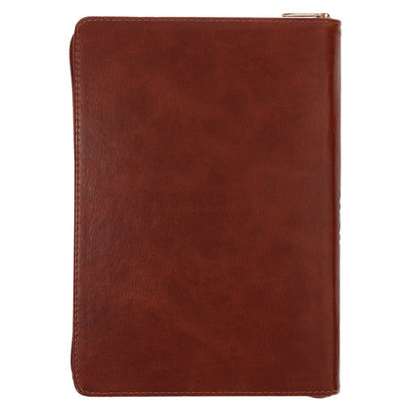 2026 Executive Diary - Daily Planner - The Lord is My Strength - Faux Leather with Zip
