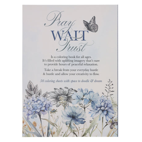 Pray Wait Trust Coloring Book (Paperback)