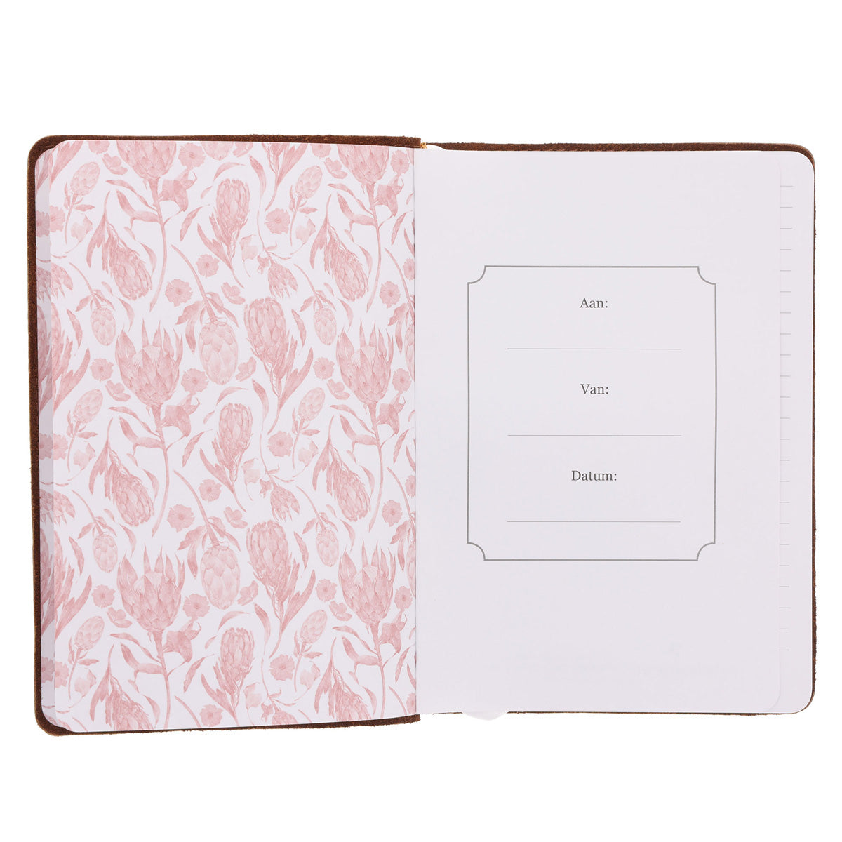 Mag Jy Elke Dag Genade Ontvang Afrikaans Handy-Sized Genuine Leather Journal