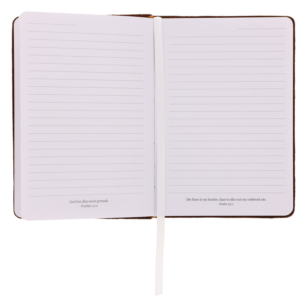 Mag Jy Elke Dag Genade Ontvang Afrikaans Handy-Sized Genuine Leather Journal