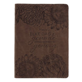 Mag Jy Elke Dag Genade Ontvang Afrikaans Handy-Sized Genuine Leather Journal