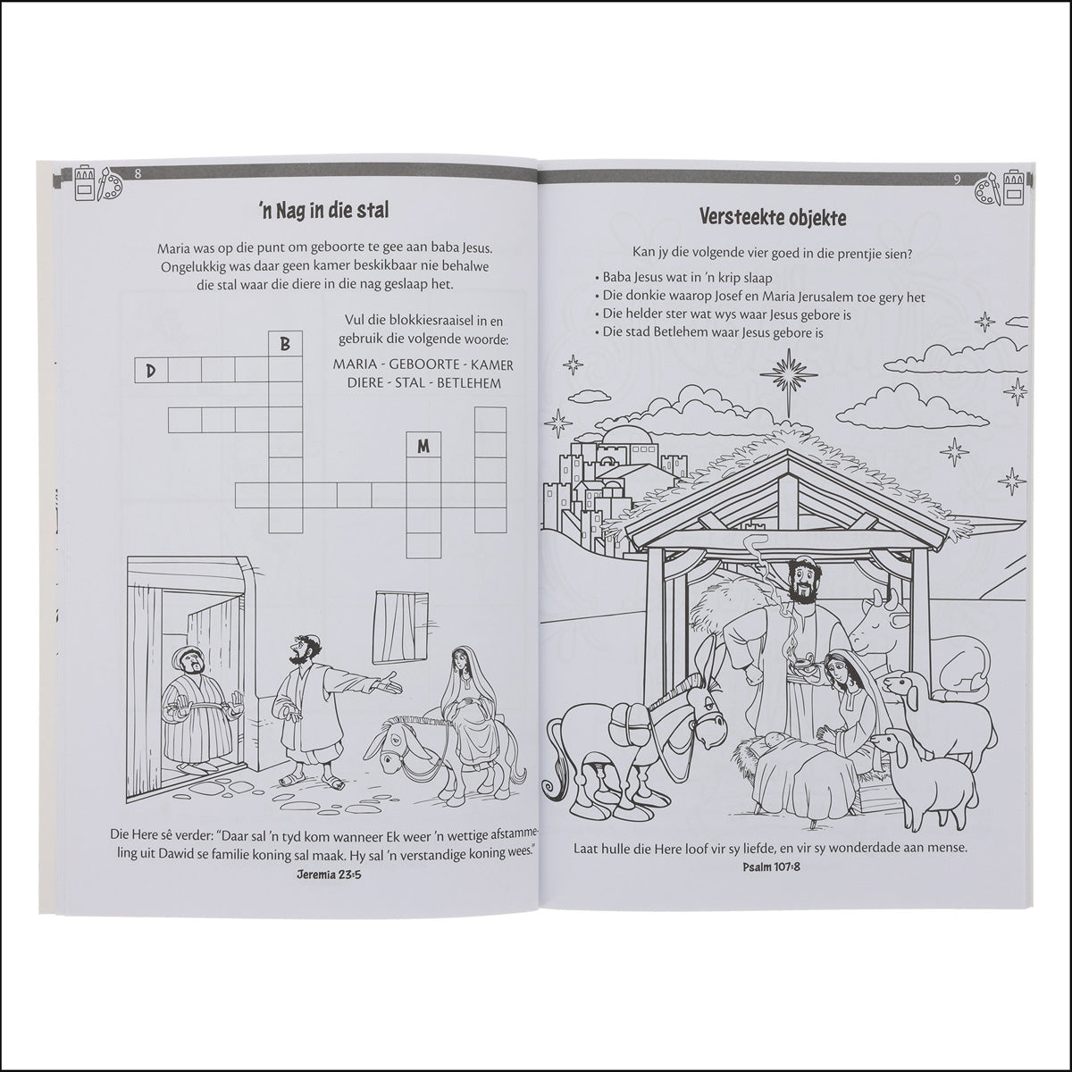 Die Geboorte van Jesus Aktiwiteitsboek (Sagteband)