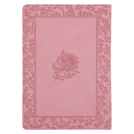 NLV Ligpienk Proteas Kunsleer Stiltetydbybel vir Vroue