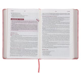 NLV Ligpienk Proteas Kunsleer Stiltetydbybel vir Vroue