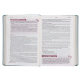 NLV Blougrys Kunsleer Stiltetydbybel vir Vroue