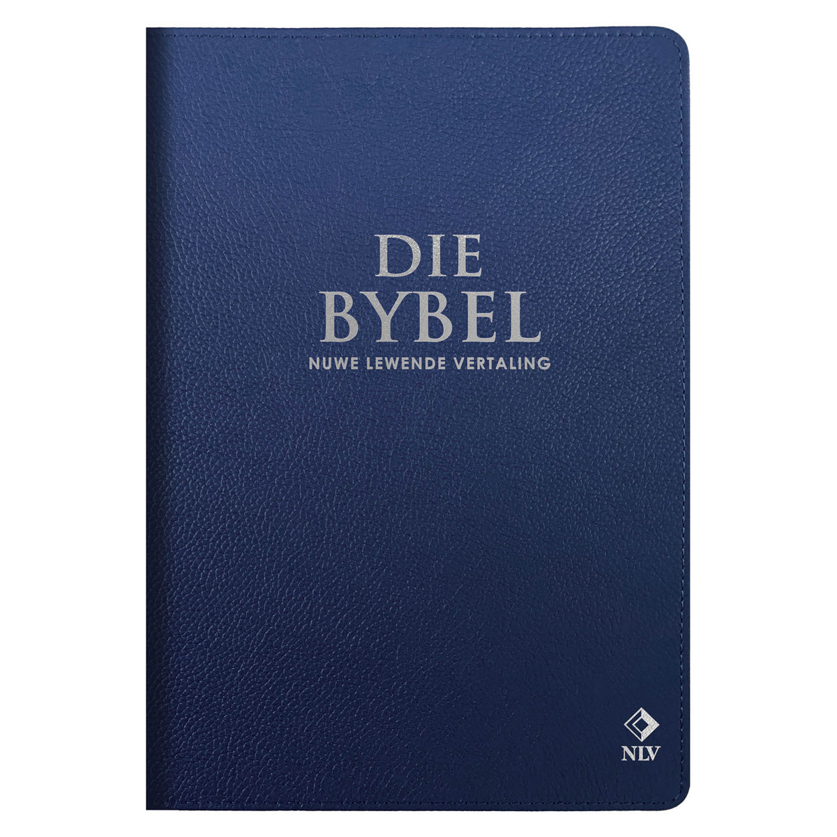 NLV Koningsblou Egte Leer Grootdruk Bybel