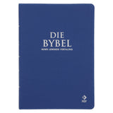 NLV Koningsblou Egte Leer Grootdruk Bybel