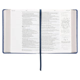 NLV Koningsblou Egte Leer My Kreatiewe Joernaal-Bybel