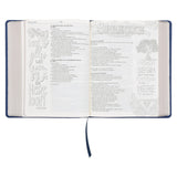 NLV Koningsblou Egte Leer My Kreatiewe Joernaal-Bybel