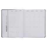 2027 A4 Dagboek - Professionele Jaarbeplanner - Skep Moed - Kunsleer