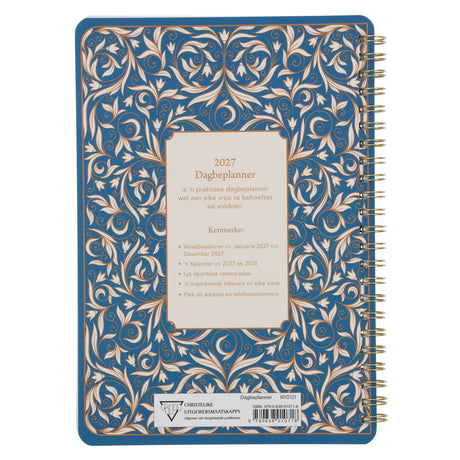 2027 Dagboek - Dagbeplanner - Onbeskryflike Genade - Ringbind
