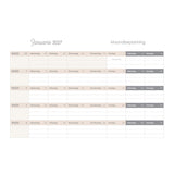 2027 18-Maande Dagbeplanner vir Vroue - Wees Stil en Weet - Kunsleer met Rits