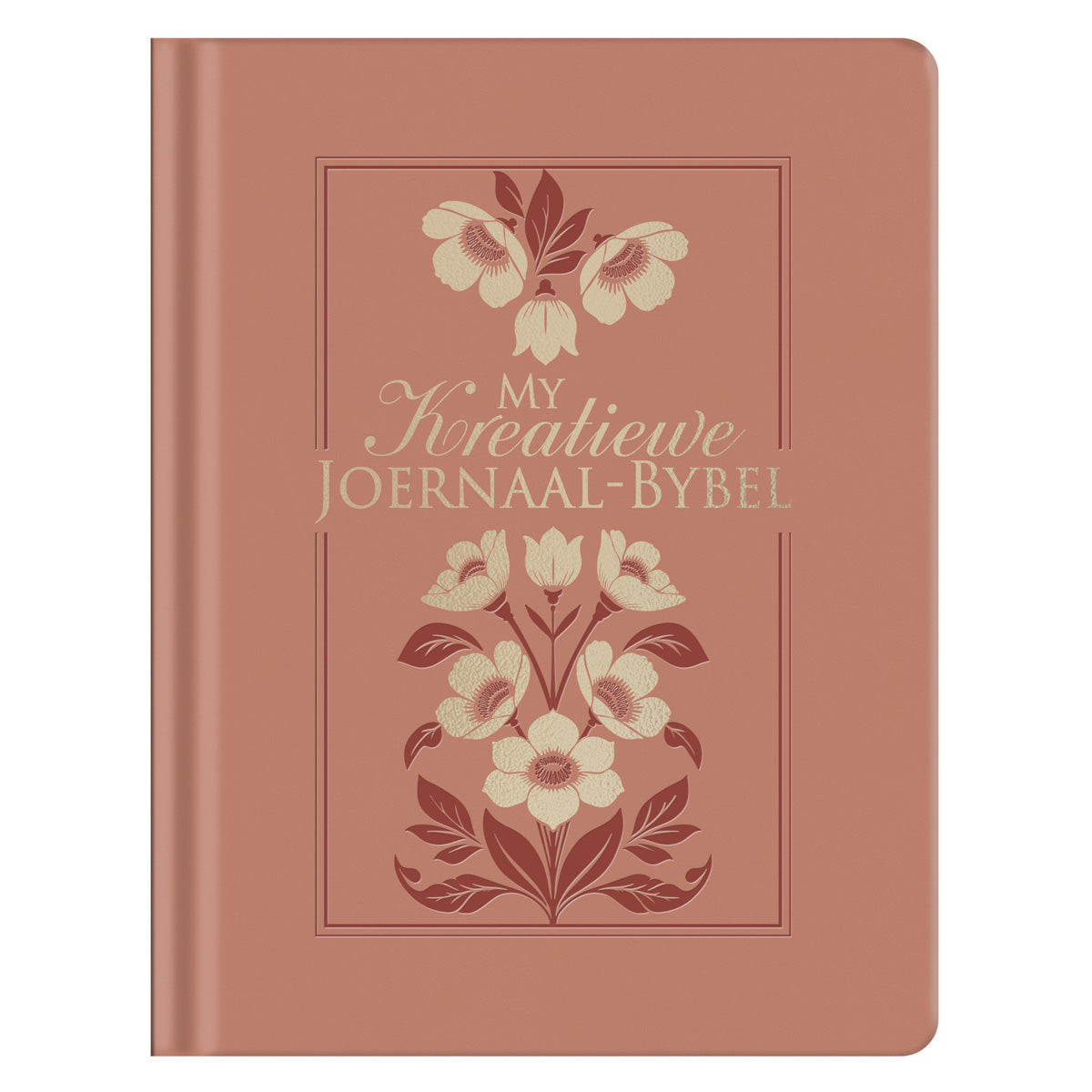 NLV My Kreatiewe Joernaal-Bybel, Hardeband Kunsleer, Salm met Blomme