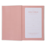 NKJV Pink Imitation Leather Gift & Award Bible Red Letter Comfort Print