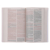 NKJV Pink Imitation Leather Gift & Award Bible Red Letter Comfort Print