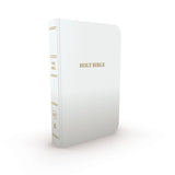 KJV White Imitation Leather Gift & Award Bible Red Letter Edt Comfort Print