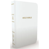 KJV White Imitation Leather Gift & Award Bible Red Letter Edt Comfort Print