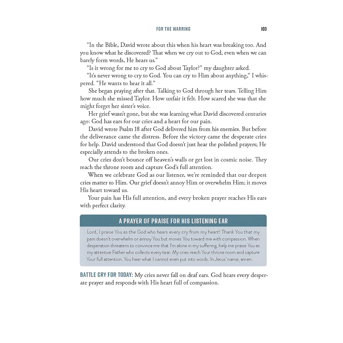 Praying Through Life's Battles: 90 Days to Strengthen Your Faith (Hardcover)