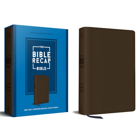ESV Brown Imitation Leather The Bible Recap 365-Day Chronological Study Bible