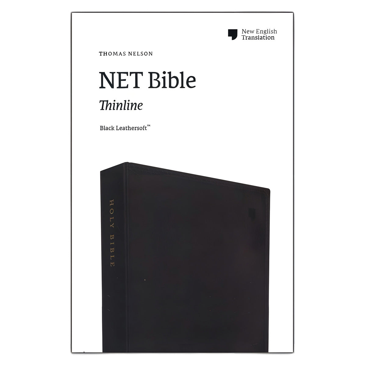 NET Bible Thinline Black (Comfort Print)(Imitation Leather)