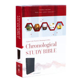 NKJV Chronological Study Bible Black (Comfort Print)(Imitation Leather)