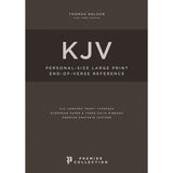 KJV Single-Column Personal Size Reference Bible Red (Comfort Print)(Premier)(Genuine Leather)