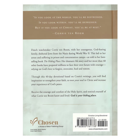 God Is My Hiding Place: 40 Devotions for Refuge and Strength (Hardcover)