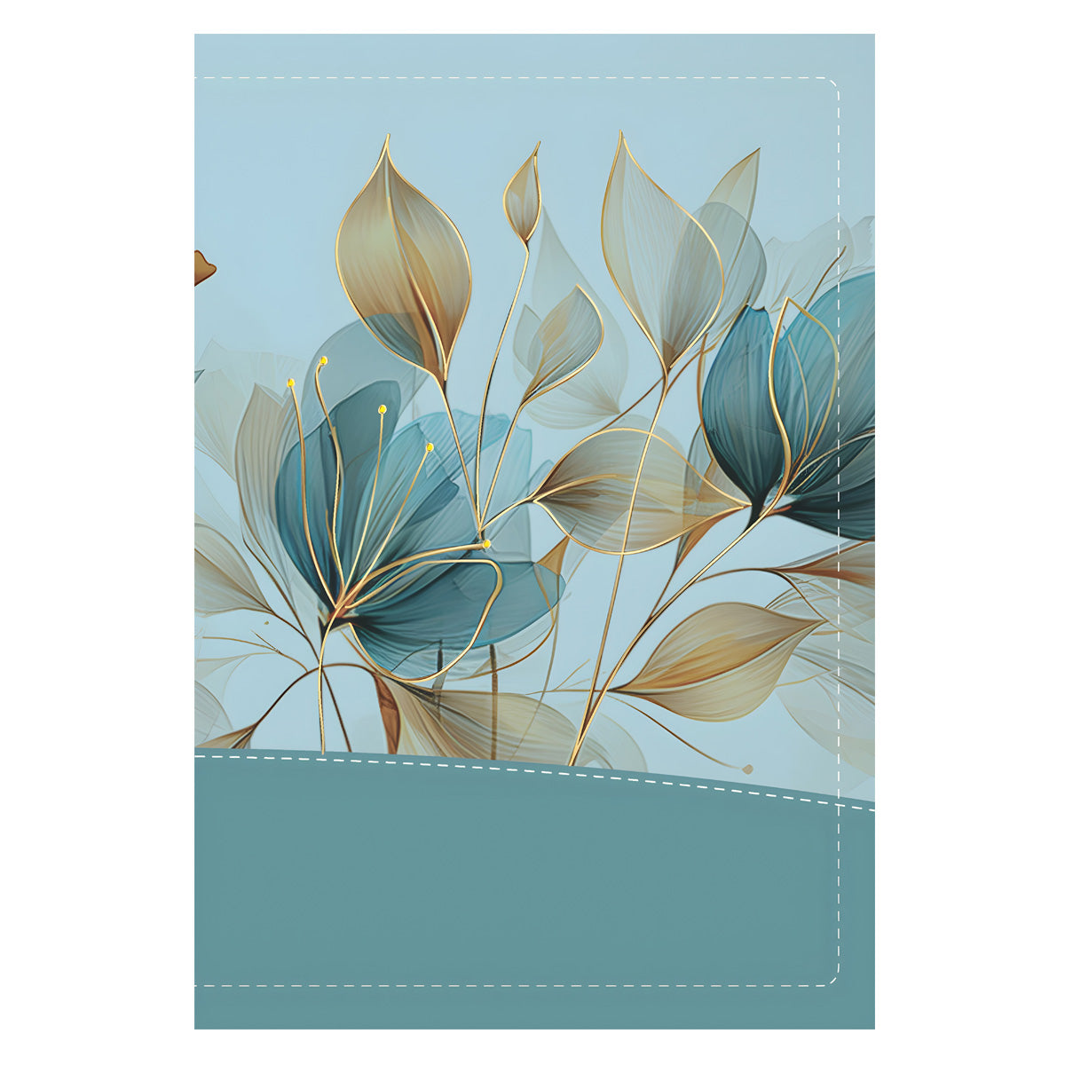 NKJV Floral Blue Imitation Leather A Woman after God's Own Heart Devotional Bible