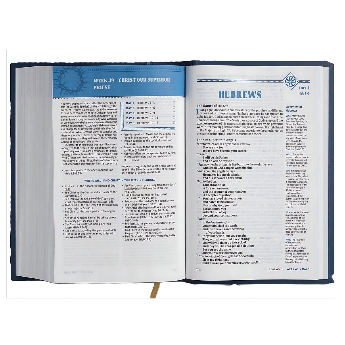 CSB Jesus Daily Bible, Hardcover