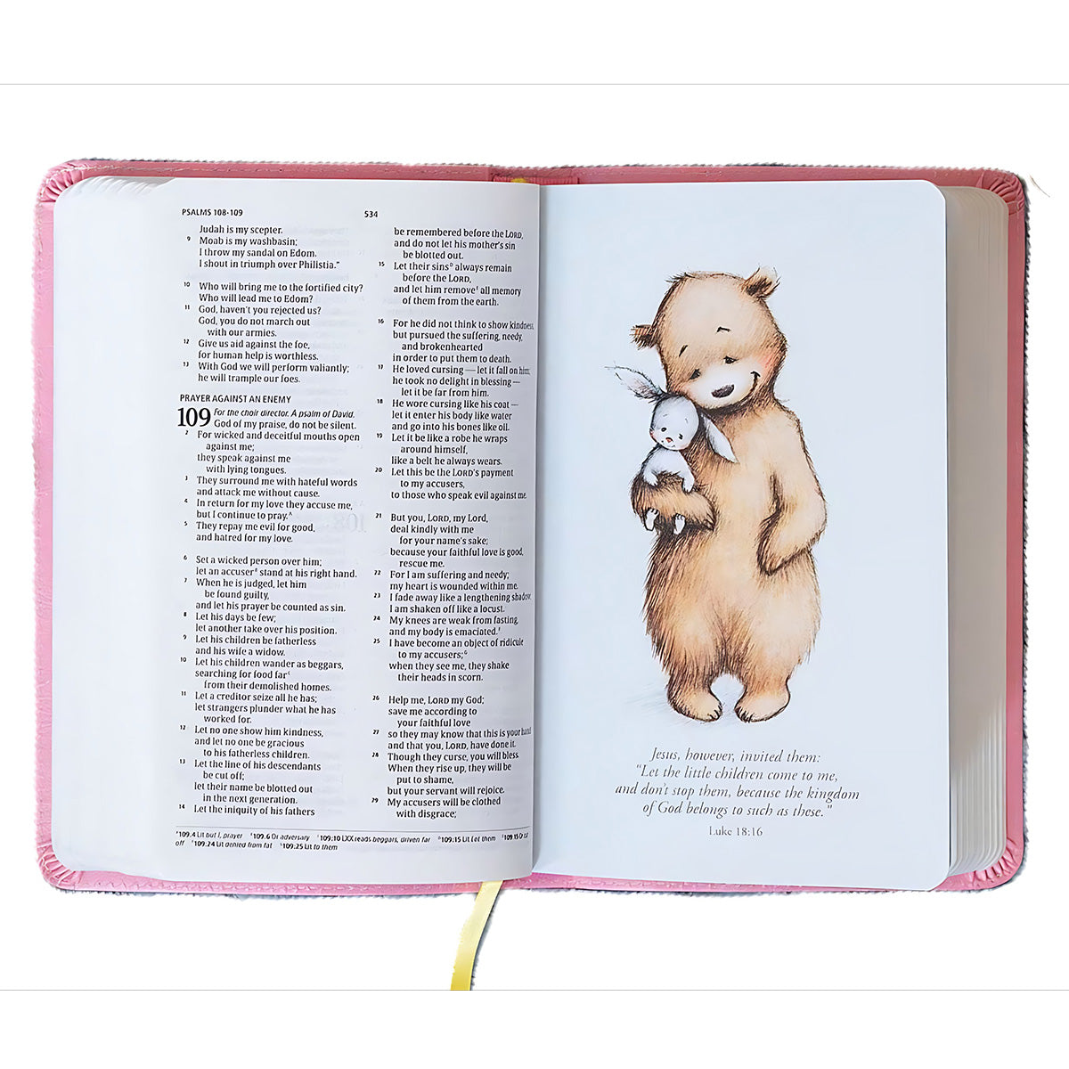 CSB Great and Small Bible, Red Letter, Imitation Leather, Pink