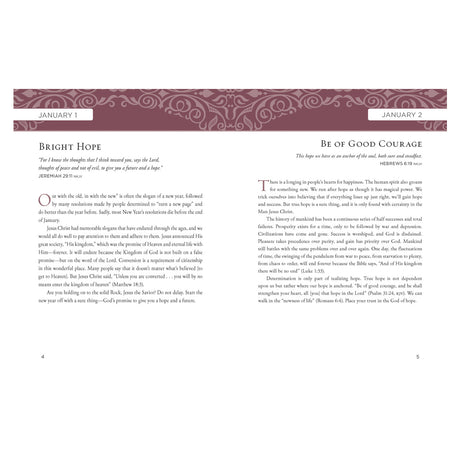 Truth for Each Day: A 365-Day Devotional Large Print (Imitation Leather)