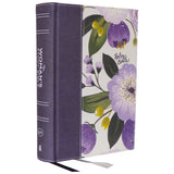 KJV Woman's Study Bible Cloth Purple Floral Comfort Print (Hardcover)
