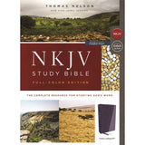 NKJV Study Bible Full-Color Purple Comfort Print (Imitation Leather)