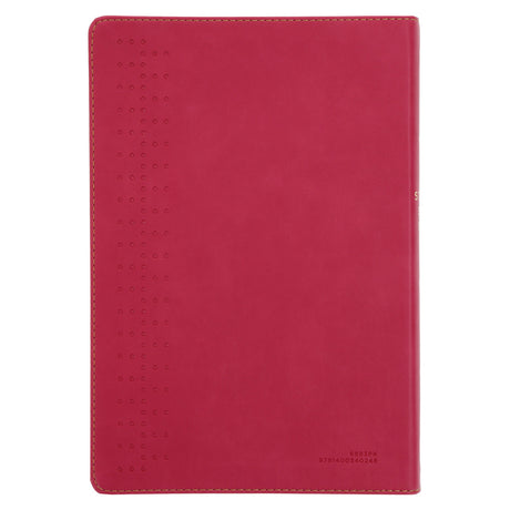 NKJV Pink Imitation Leather Student Study Bible Red Letter Comfort Print