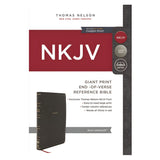 NKJV Black Imitation Leather End-of-Verse Reference Bible Comfort Giant Print