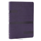 NIV Purple Imitation Leather Color Code Study Bible Red Letter Comfort Print