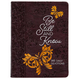 Be Still And Know: 365 Daily Devotions Brown (Imitation Leather)