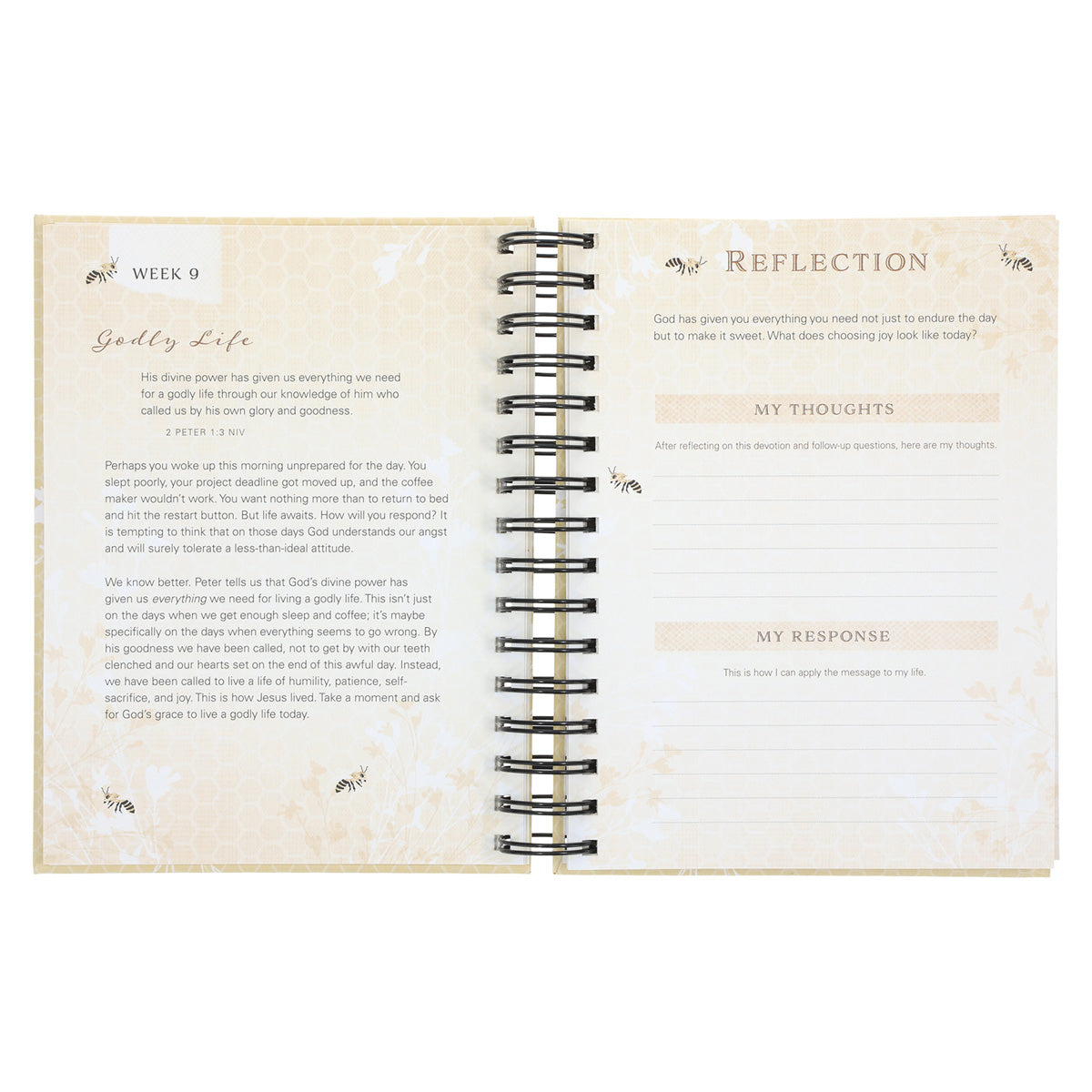 Sweeter than Honey: 52-Week Devotional Journal for Women (Spiral-Bound)