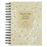 Sweeter than Honey: 52-Week Devotional Journal for Women (Spiral-Bound)