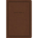 CSB Brown Imitation Leather Thinline Value Edition Bible Large Print