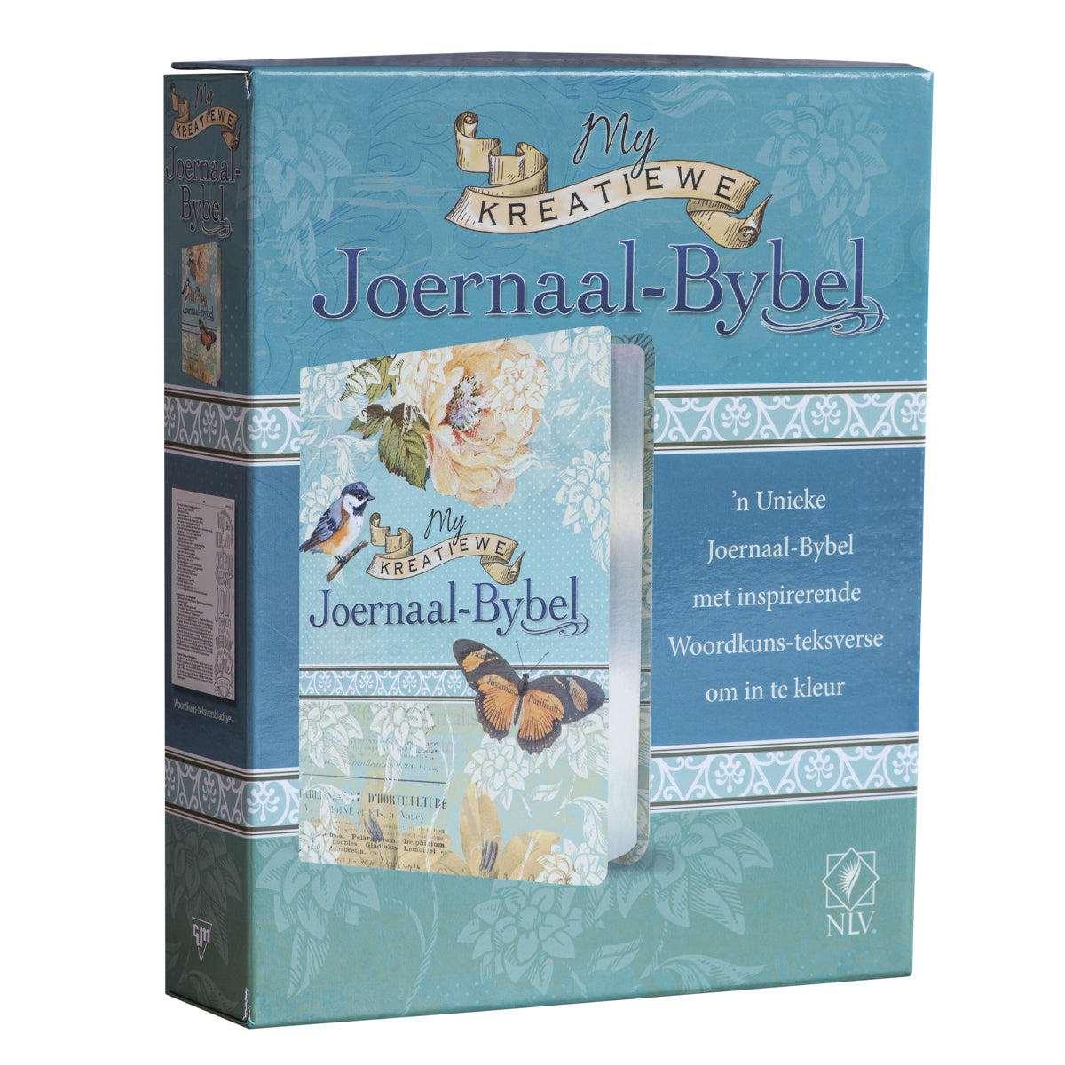 NLV Blou & Roomkleurige Kunsleer My Kreatiewe Joernaal-Bybel