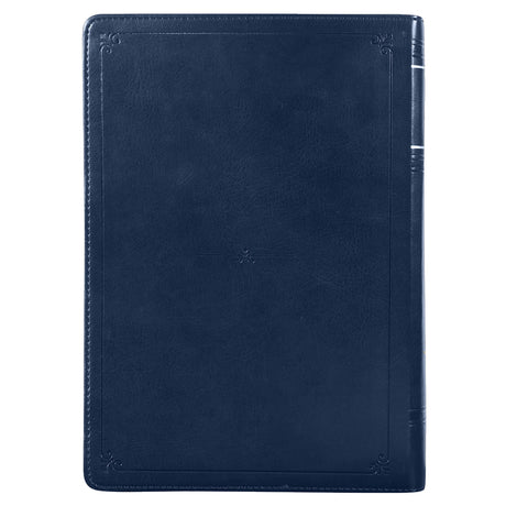 NLV Donkerblou Kunsleer Tematiese Studiebybel Met Duimgrepe