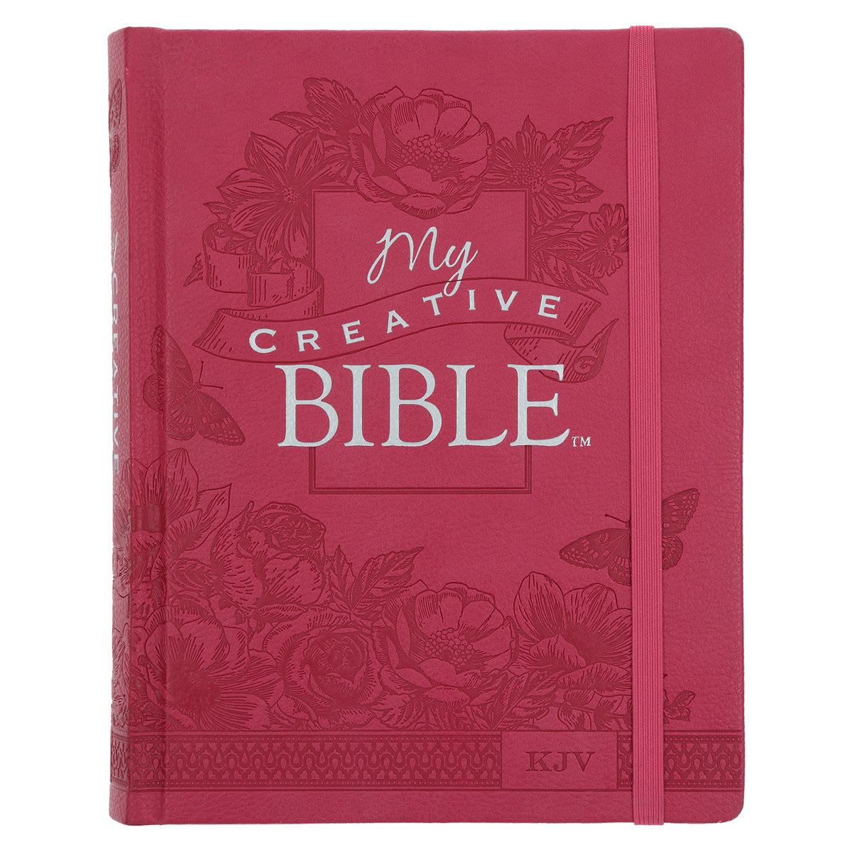 KJV Pink Faux Leather Hardcover My Creative Bible – Christian Art