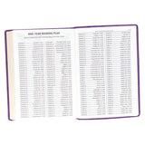 KJV Purple Faux Leather Super Giant Print Bible Red Letter