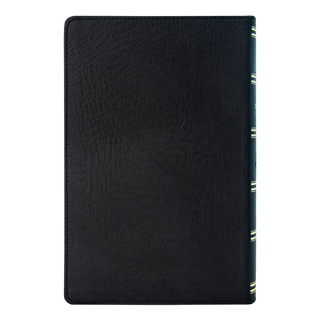 KJV Black Faux Leather Holy Bible Giant Print Thumb Indexed With Sleeve