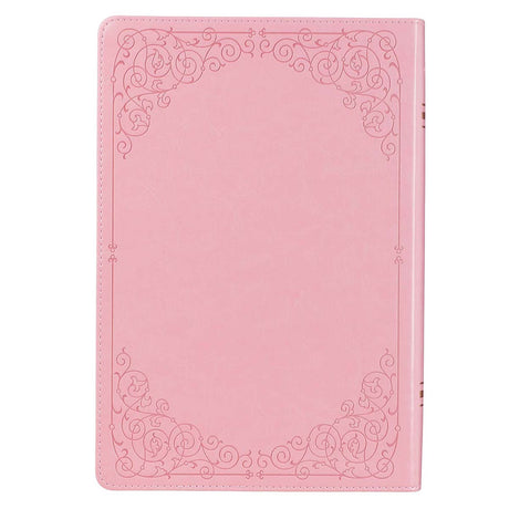 KJV Pink Faux Leather Full-Size Bible Giant Print Indexed