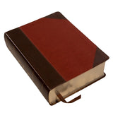 ESV Study Bible Large Print (Trutone Brown / Cordovan Portfolio Design)(Imitation Leather)